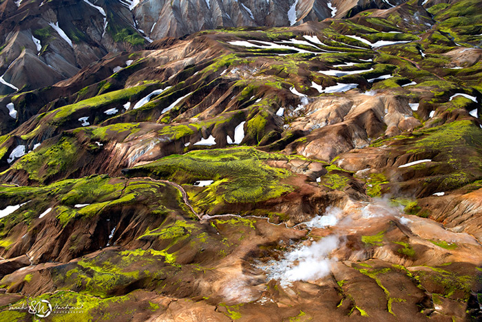 Пейзажи Исландии в аэрофотографиях Сары Мартинет - №2