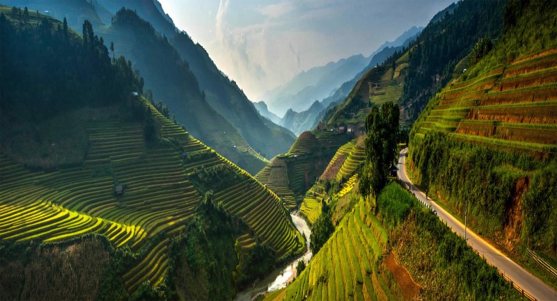 Великолепные рисовые террасы Вьетнама - №2