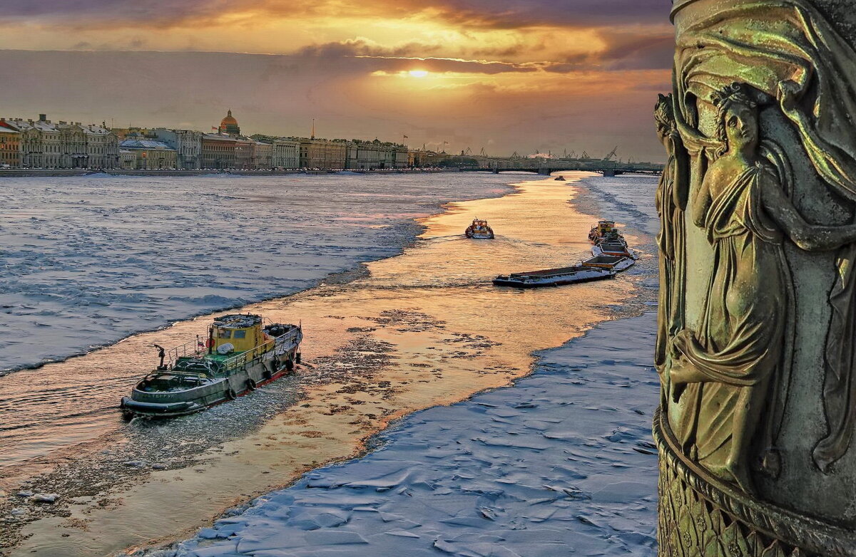 Зимняя река - irina Schwarzer 