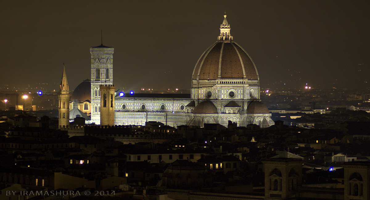 CITY IN THE NIGHT by iramashura 2014, FIRENZE, TOSCANA, ITALIA, 20/12 - ira mashura