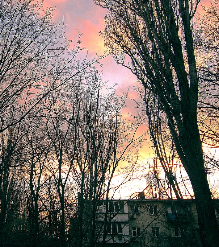 закат с балкона... - Людмила 