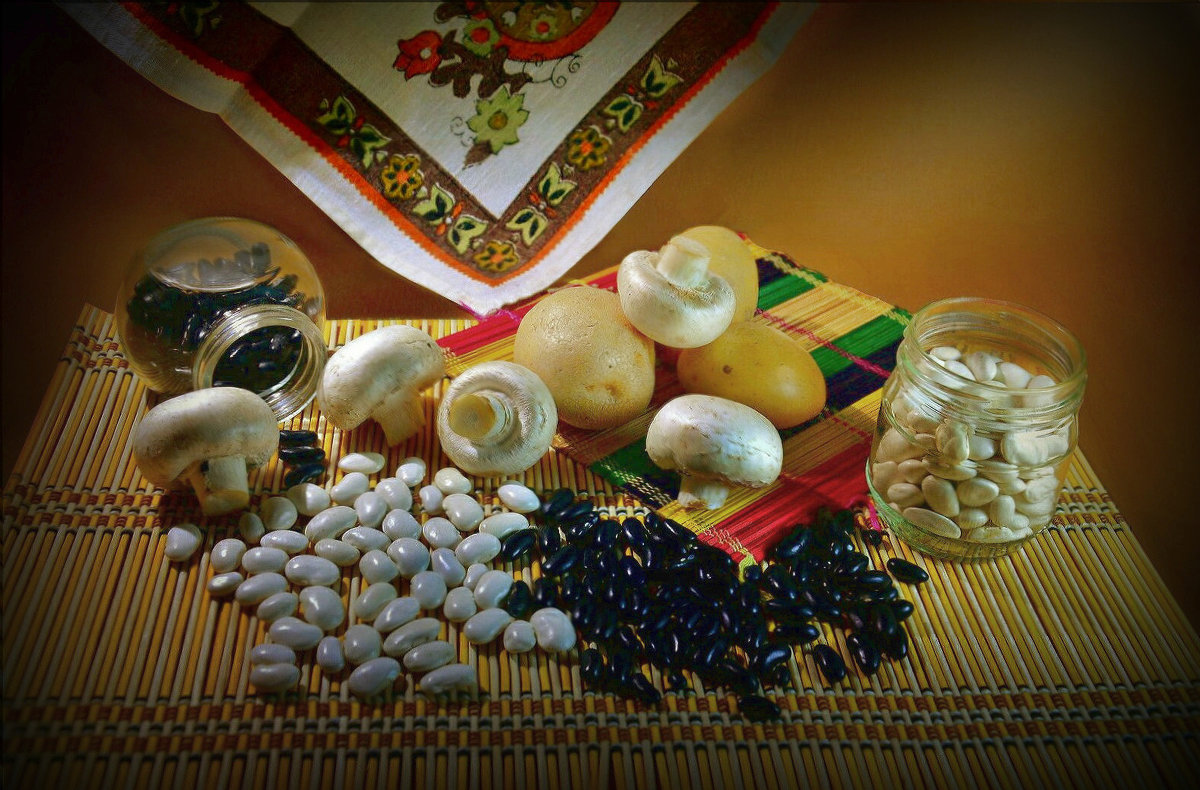 Грибы, Фасоль и три картошки - Наталия Лыкова Грибы, Фасоль и три картошки - Наталия Лыкова