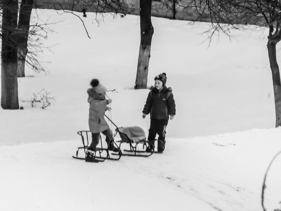 Двое на горке.. - Юлия Закопайло