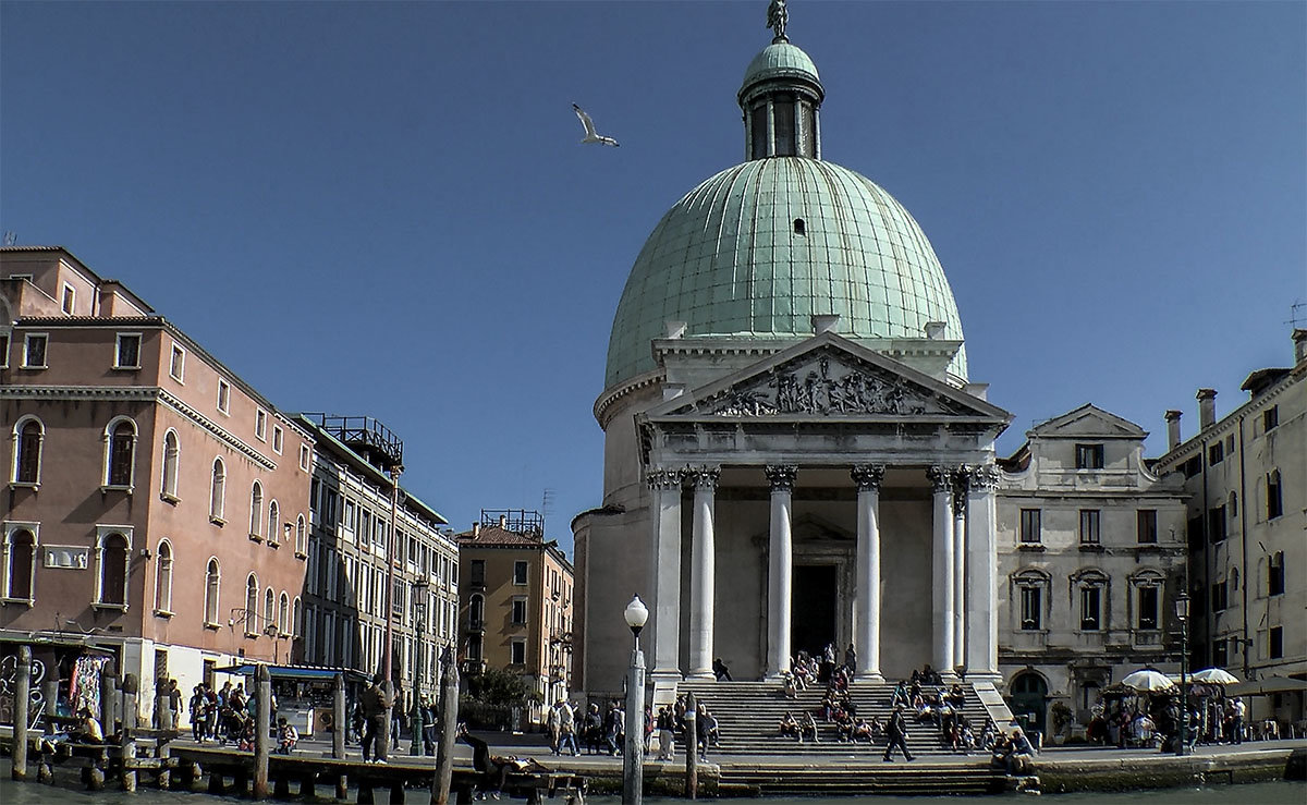 Venezia. Sul canal Grande.Chiesa Di San.Simeone. - Игорь Олегович Кравченко