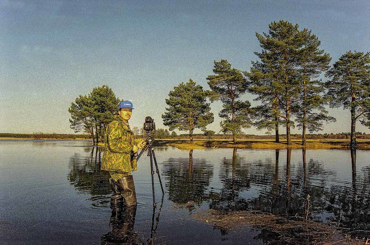 Мещёра. Александр Коваль на фотосъёмке пейзажа. - Игорь Олегович Кравченко