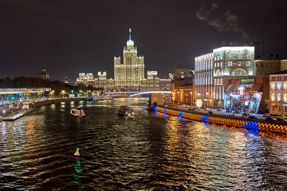 Москва.Вид с Большого Москворецкого моста. - Alexsei Melnikov