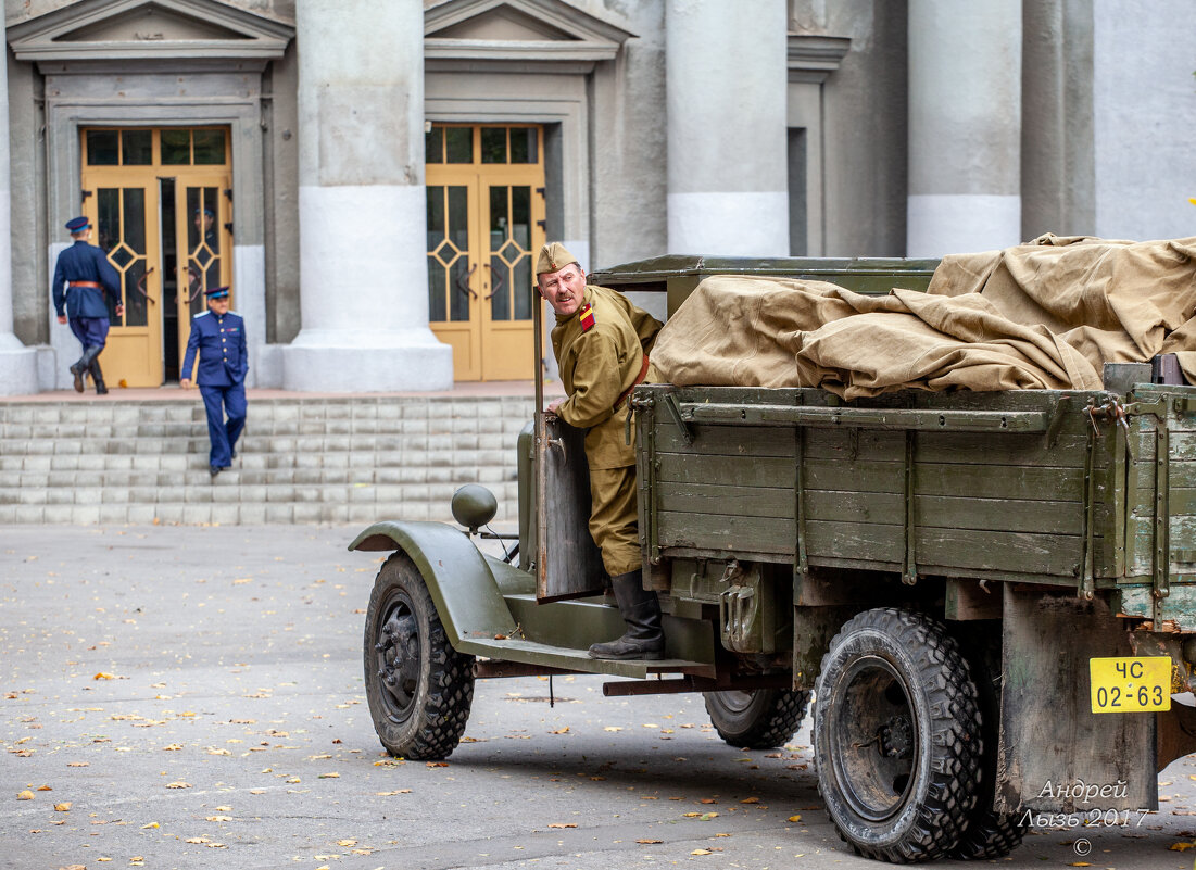 На съёмках сериала "Зелёный фургон" - Андрей Lyz