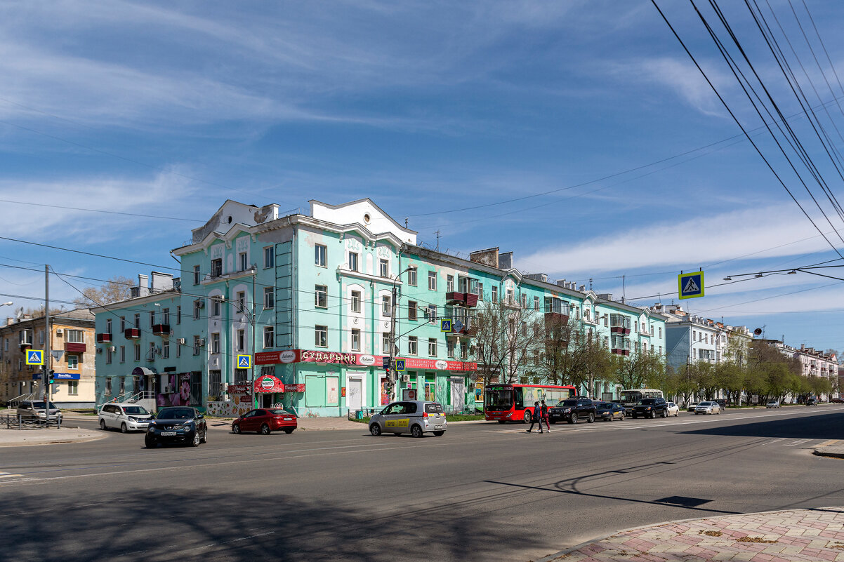 Проспект Ленина, г.Комсомольск-на-Амуре. - Виктор Иванович Чернюк