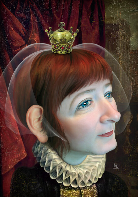 Дружеский шарж - Образ невесты (для короля Луи II) - Наталия Львова Дружеский шарж - Образ невесты (для короля Луи II) - Наталия Львова