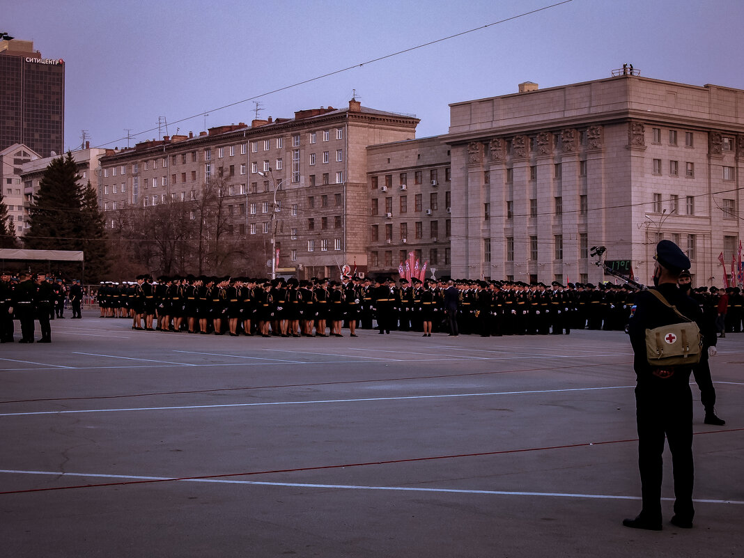 Репетиция парада Победы. Новосибирск, 7 мая - Елена Берсенёва