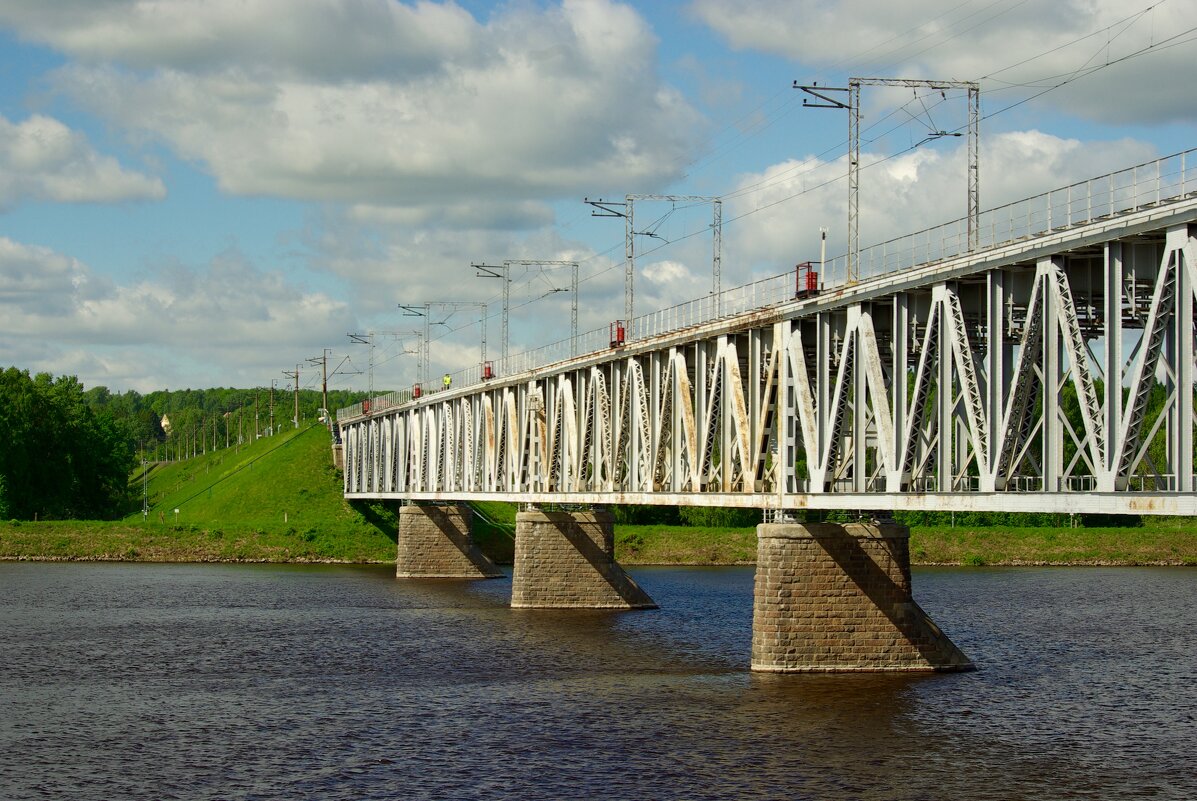 Железнодорожный мост через Волгу в Костроме - Сергей Моченов