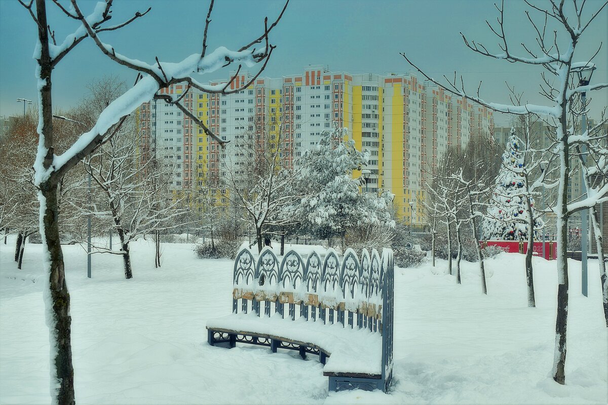 По заснеженным аллеям парка. - Татьяна Помогалова