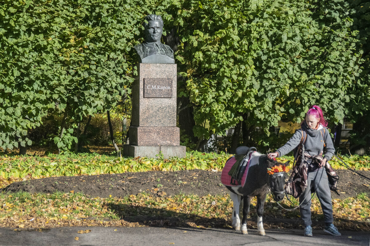 Визитная карточка ЦПКиО и лошадка, что детей сегодня катала - Стальбаум Юрий 