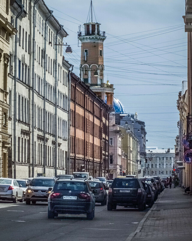 Перспективные доминанты Большой Подъяческой улицы в сторону Фонтанки - Стальбаум Юрий 