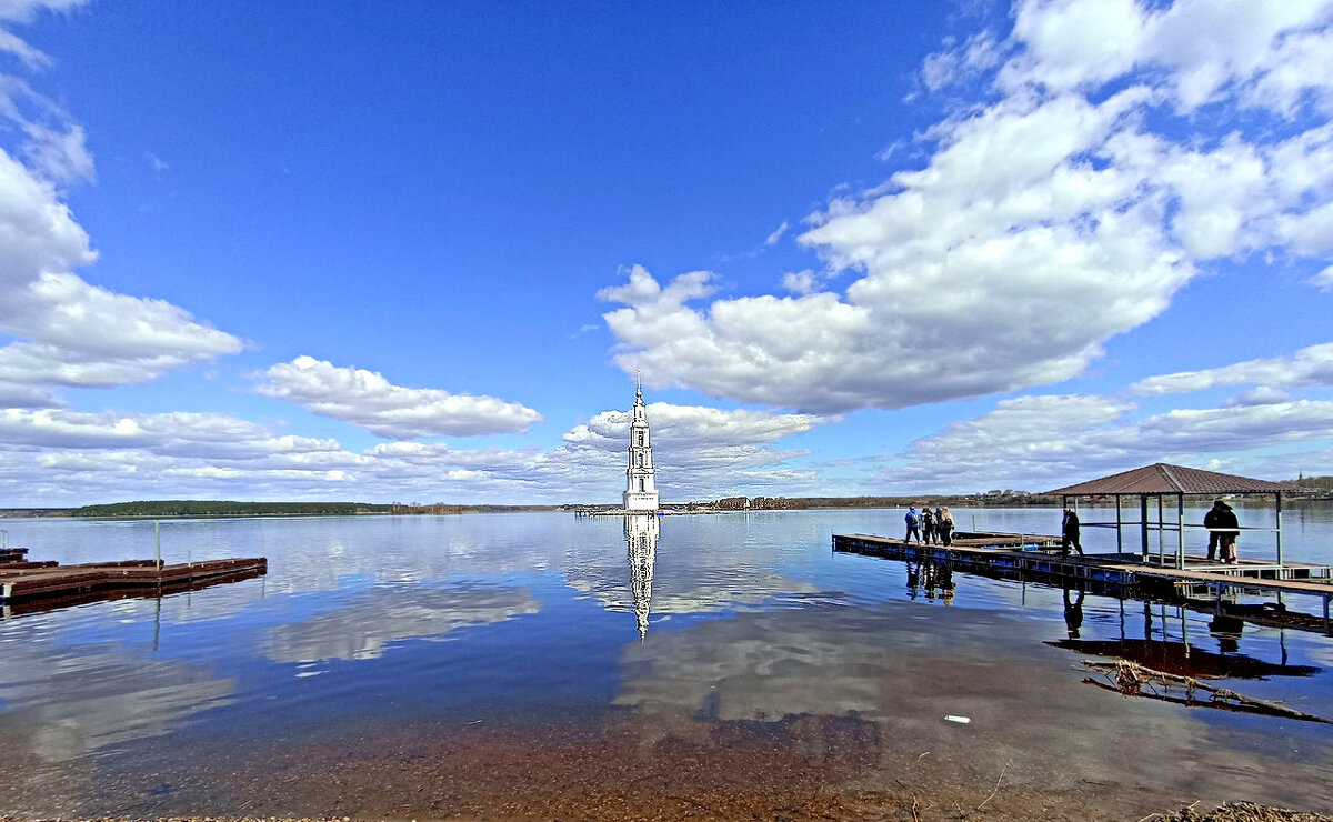 Калязинская колокольня на воде. - Михаил Столяров