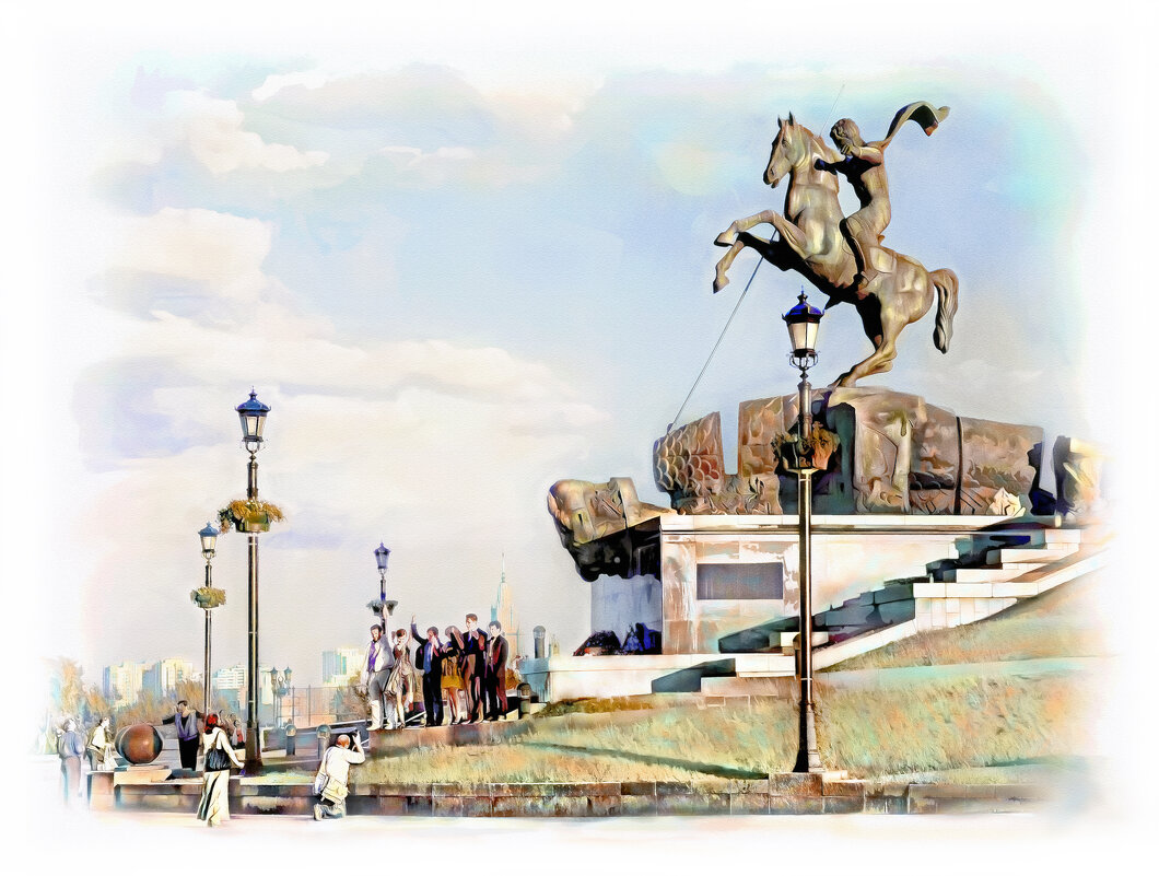 Москва. Поклонная гора. Памятник " Георгий Победоносец". - В и т а л и й .... Л а б з о'в Москва. Поклонная гора. Памятник " Георгий Победоносец". - В и т а л и й .... Л а б з о'в