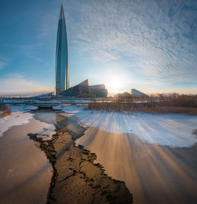 Пейзаж с Лахта-центром - Фёдор. Лашков Пейзаж с Лахта-центром - Фёдор. Лашков