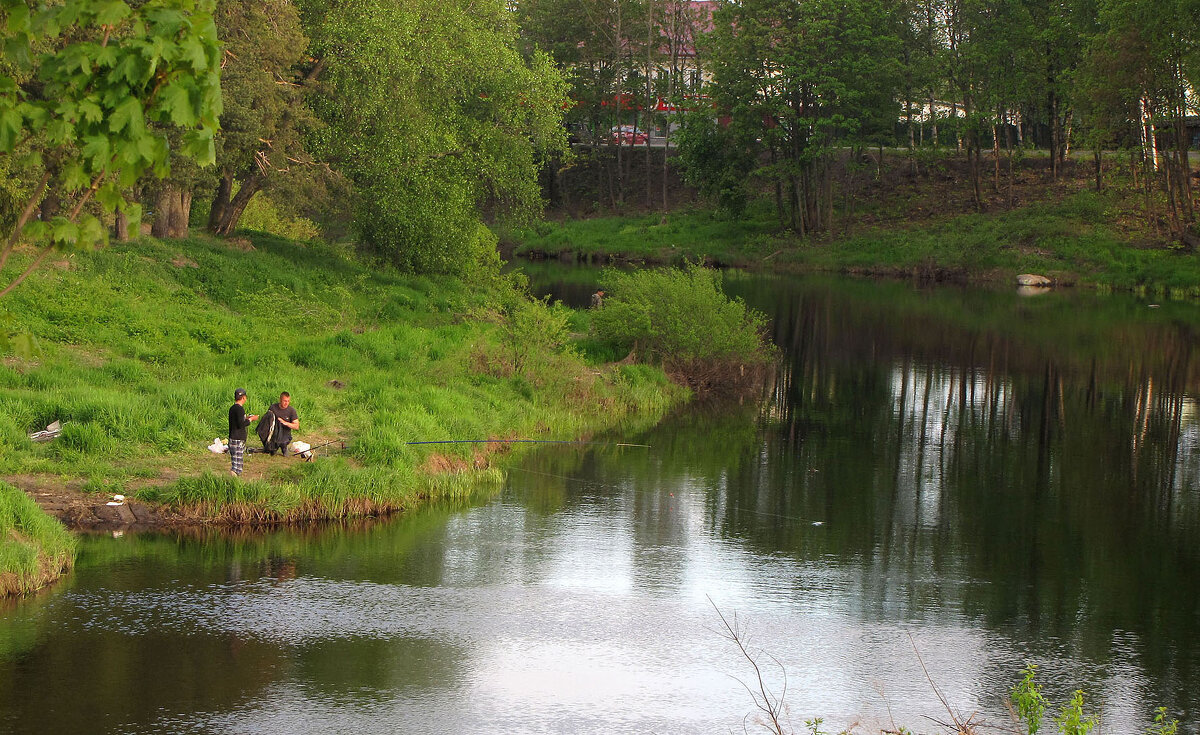 Пейзаж с рыбаками - Александр Ильчевский 