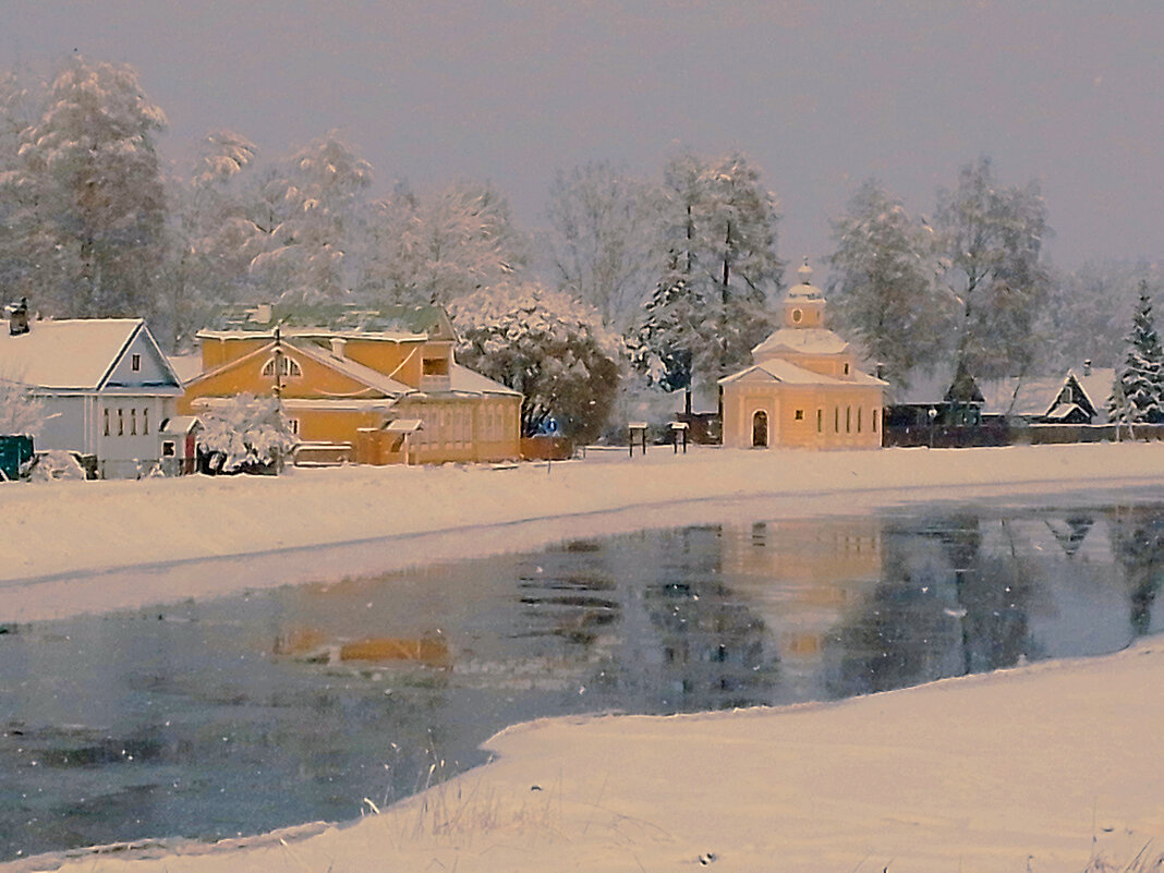 Зимний день на реке Тихвинка - Сергей Кочнев