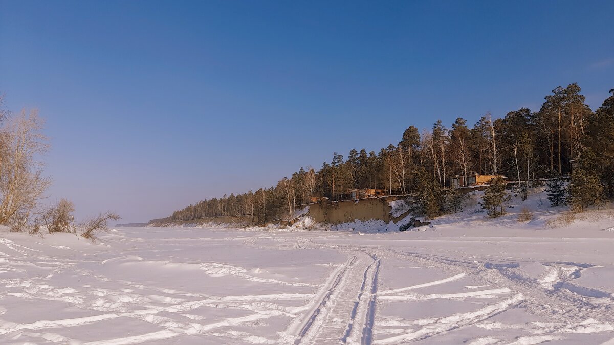 Февраль . Обские берега . - Мила Бовкун