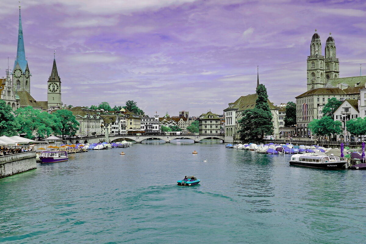 Река Лиммат Цюрих - Sergey Grim Река Лиммат Цюрих - Sergey Grim