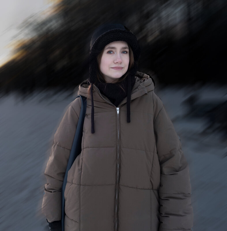 Портрет в Соловьях в вечернем свете - Евгений 