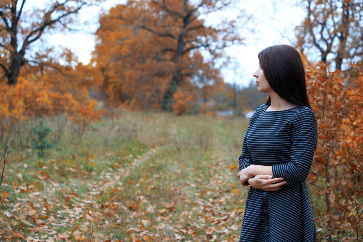 Осенний портрет девушки. - Вячеслав Владимирович Осенний портрет девушки. - Вячеслав Владимирович