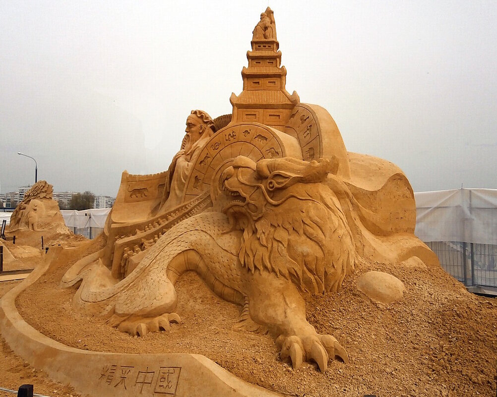 Победители чемпионата  мира по скульптуре из песка  в Москве.  2013 год. - Ольга Довженко