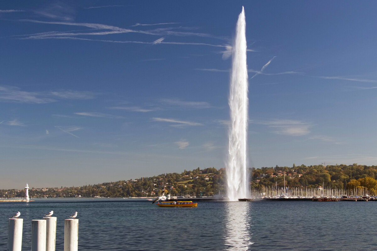 100-метровый фонтан в Женеве - Sergey Grim