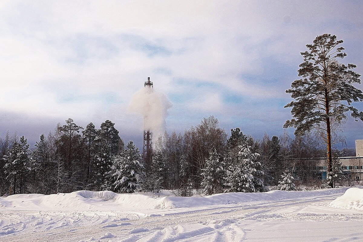 Зимниий пейзаж в промзоне - Галина Кан Зимниий пейзаж в промзоне - Галина Кан