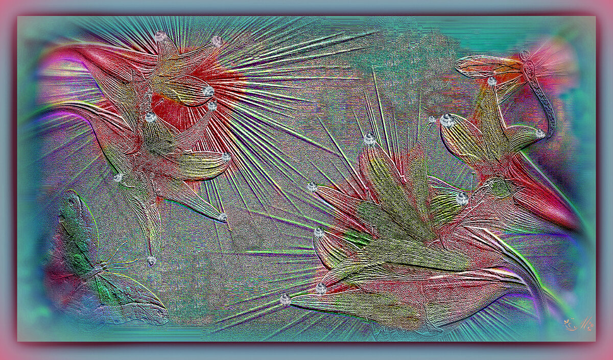 панно  Лилии - Е.М. ***