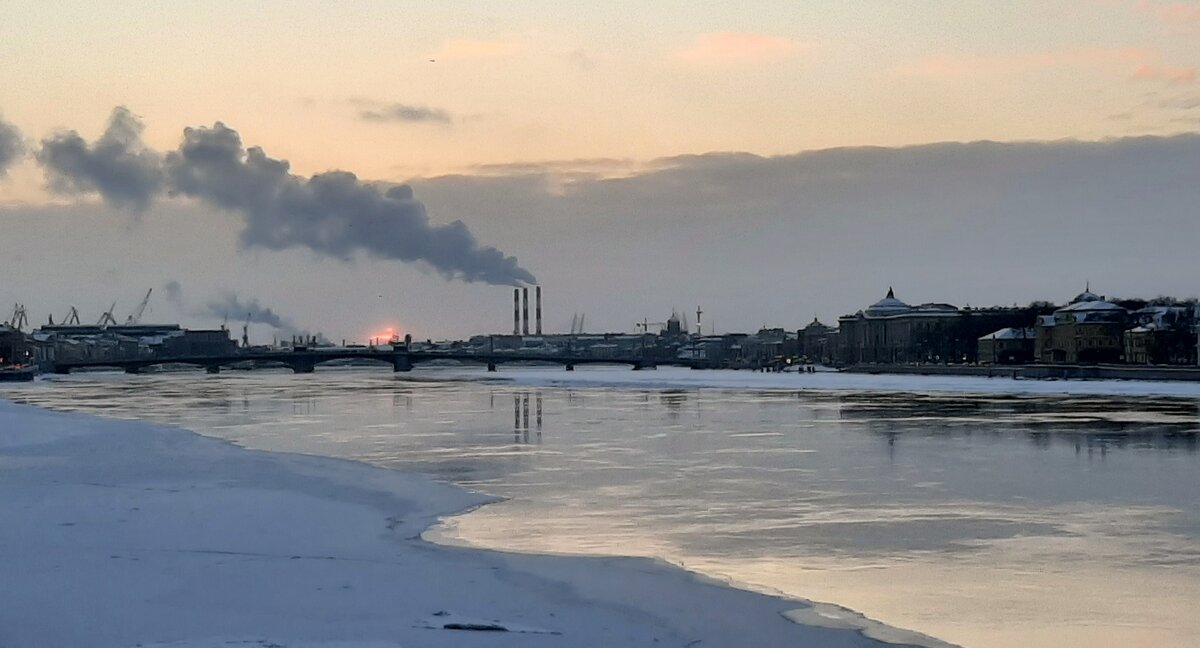 Зимний вечер на Неве - Наталья Герасимова