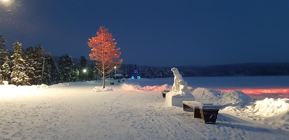 Зимний вечер у озера - Ольга Зимний вечер у озера - Ольга