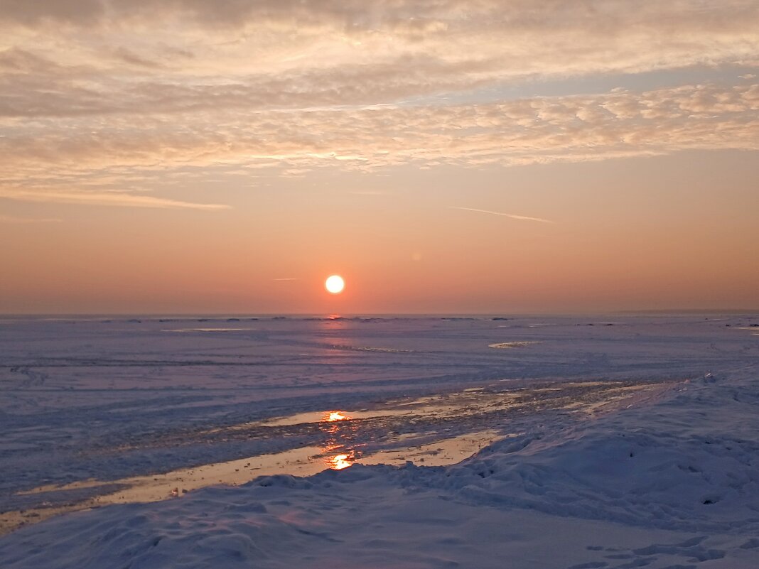 Февральский закат на Финском заливе. - Лия ☼ Февральский закат на Финском заливе. - Лия ☼