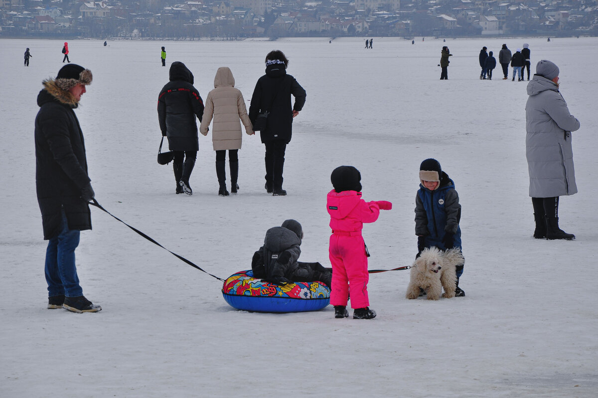 На льду водохранилища, Масленица - Татьяна Машошина На льду водохранилища, Масленица - Татьяна Машошина