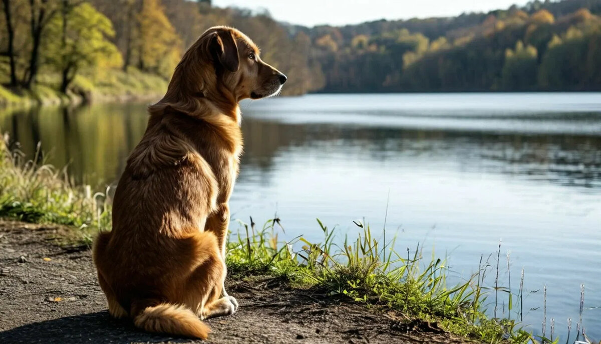 Собака на берегу реки - Андрей Собака на берегу реки - Андрей