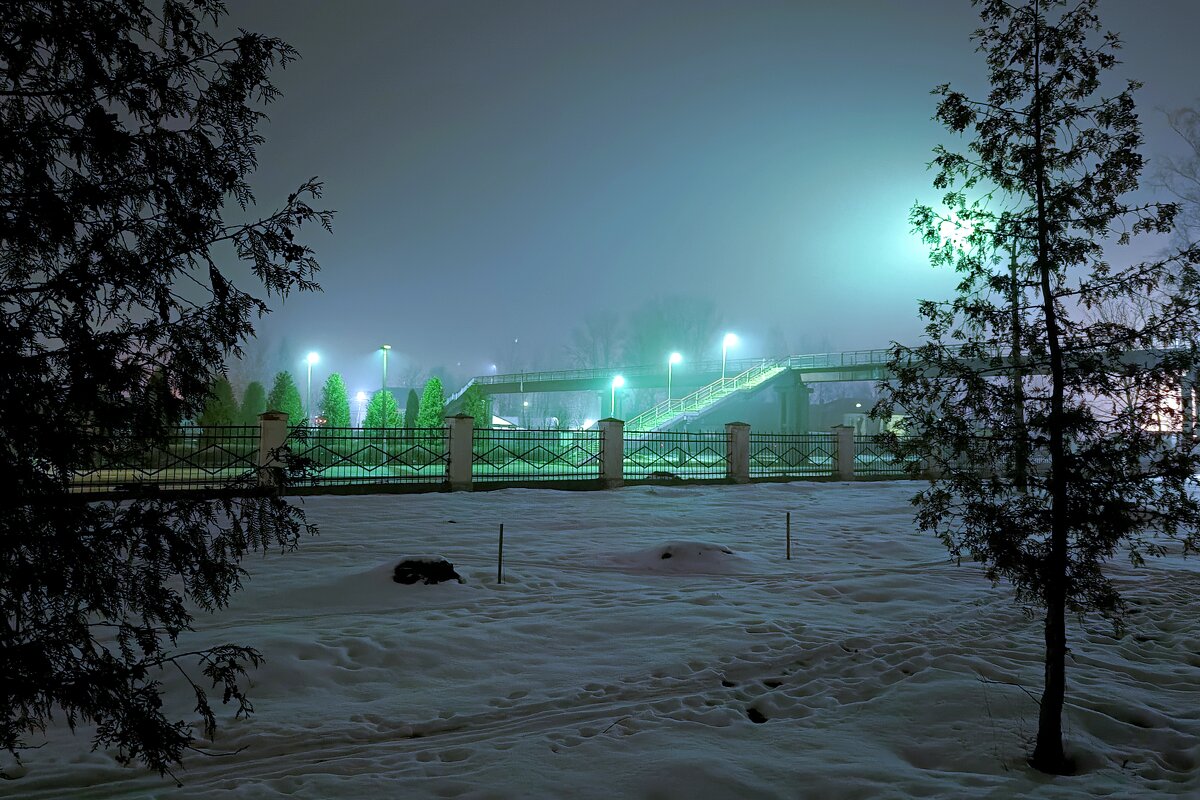 Надземный мост, ж/д вокзал, г.Дно - Артем 