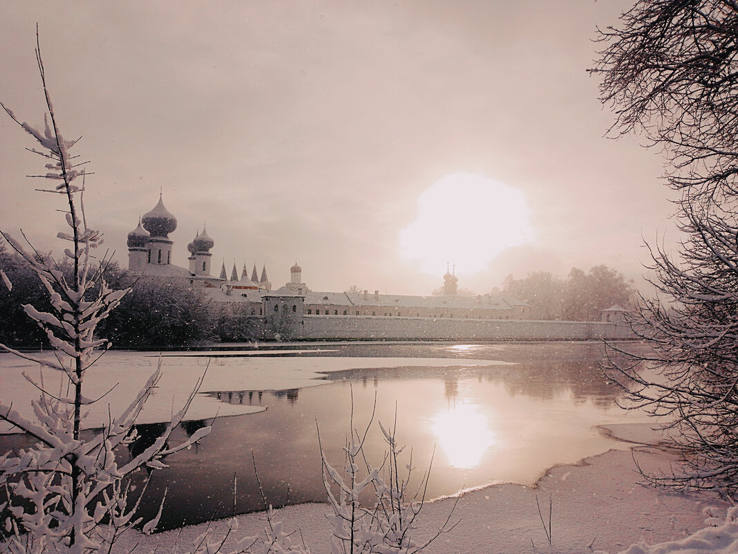 Зимний день на реке Тихвинка - Сергей Кочнев