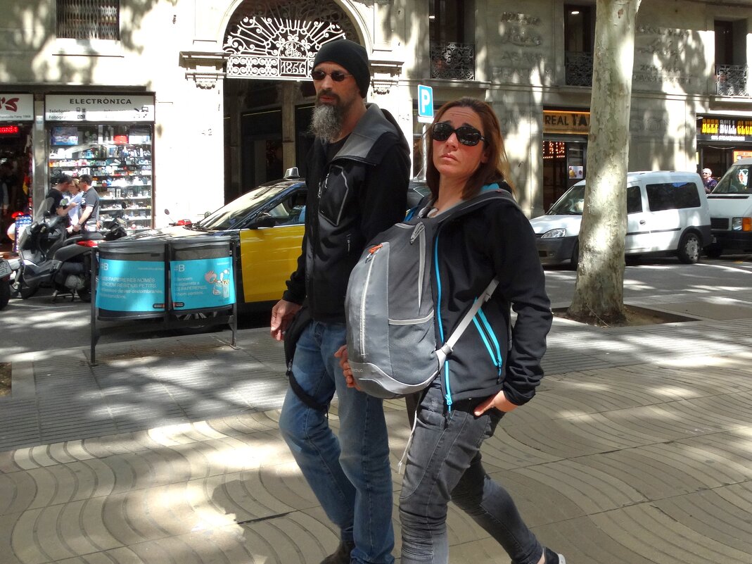 Прохожие, Рамбла, Барселона - svk *