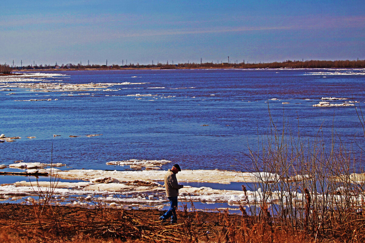 Апрель....Ледоход на Юганской Оби! - Владимир 