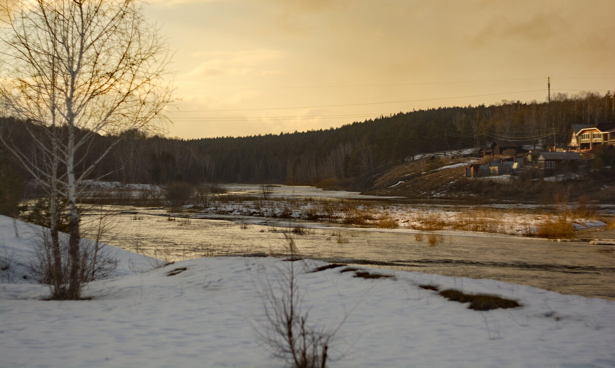 Вечереет. Исеть. Март 2025. - Михаил Полыгалов Вечереет. Исеть. Март 2025. - Михаил Полыгалов