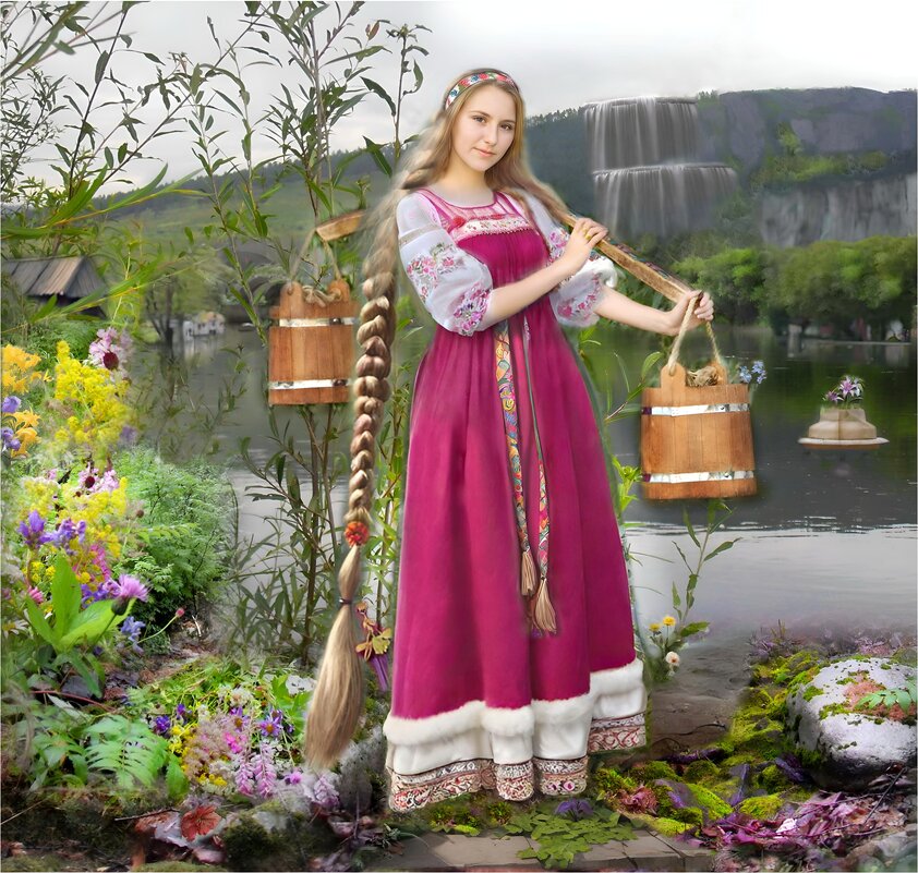 у реки Ингоды с коромыслом - Екатерина Панова