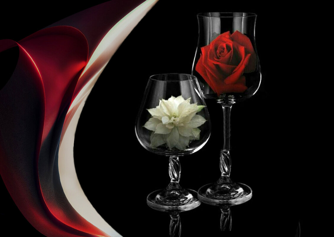 Натюрморт  ( из  серии  стекло ) - Е.М. ***