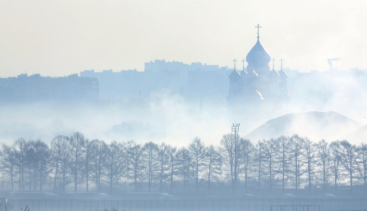 Коломенская набережная утром 29 марта - Михаил Бибичков Коломенская набережная утром 29 марта - Михаил Бибичков