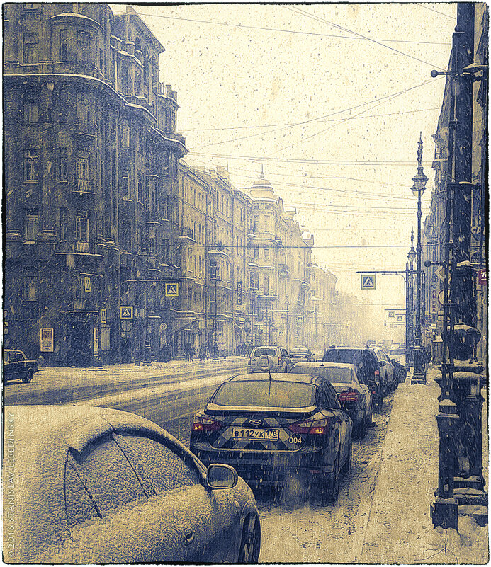 My magic Petersburg_01759_Январский снег на ул. Восстания - Станислав Лебединский My magic Petersburg_01759_Январский снег на ул. Восстания - Станислав Лебединский