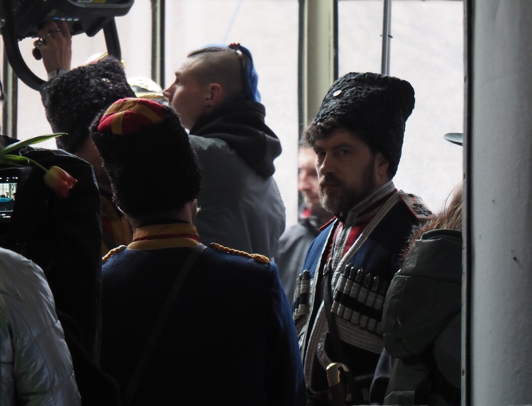 На съемках фильма - Магомед .