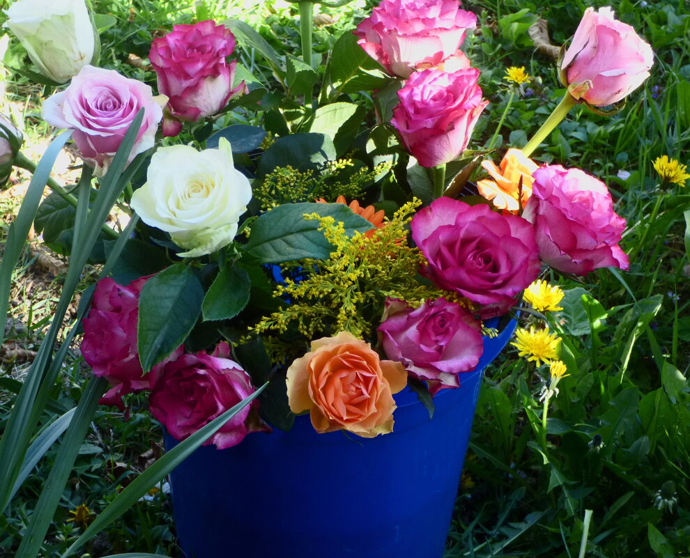 БУКЕТ, ПОДАРЕННЫЙ НА ТВОРЧЕСКОМ ВЕЧЕРЕ 4 апреля - Елена Куприянова 