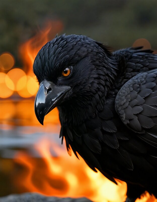 Из серии: Девушка Ангел ворон 4 - Cергей Гребеневич AI Фотограф, ретушёр