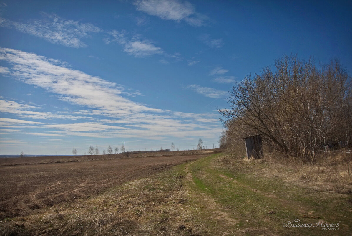 "Весна. "Скворечник" на краю поля"© - Владимир Макаров "Весна. "Скворечник" на краю поля"© - Владимир Макаров