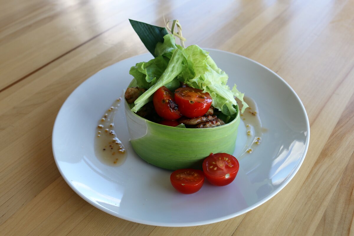 Тёплый салат с курицей - Ольга Тёплый салат с курицей - Ольга